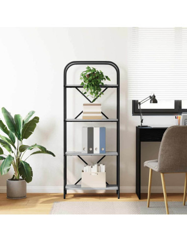 Libreria Grigio Sonoma 60 x 30 x 146 cm Legno multistrato