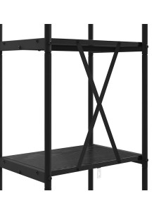 Libreria Rovere Nero 40 x 30 x 146 cm Legno multistrato 2