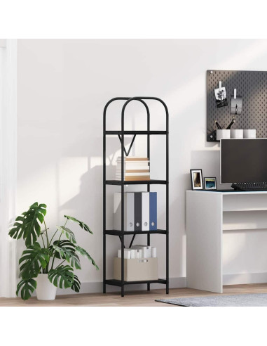 Libreria Rovere Nero 40 x 30 x 146 cm Legno multistrato