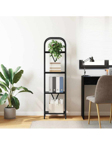 Libreria Rovere Nero 40 x 30 x 146 cm Legno multistrato