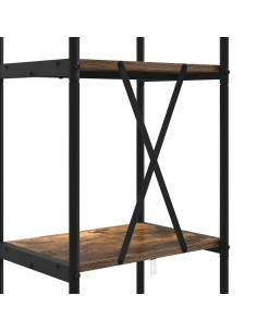 Libreria Rovere fumé 40 x 30 x 146 cm Legno multistrato 2