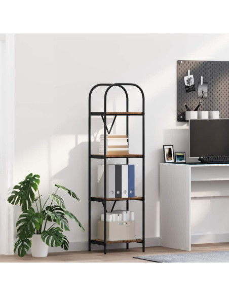 Libreria Rovere fumo 40 x 30 x 146 cm Legno multistrato