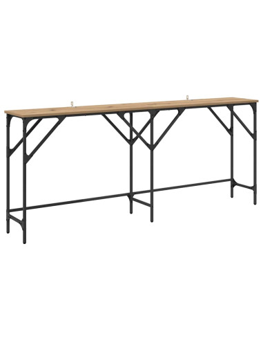 Tavolo consolle Rovere artigianale 180 x 30 x 75 cm