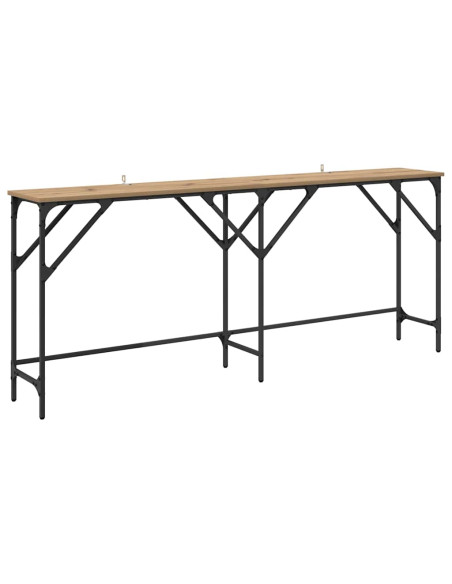 Tavolo consolle rovere artigianale 180 x 29 x 75 cm