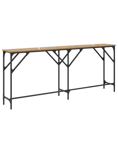 Tavolo consolle rovere artigianale 180 x 29 x 75 cm