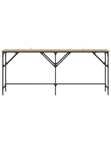 Tavolo consolle rovere artigianale 180 x 29 x 75 cm