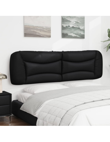 Cuscino Testiera Nero 183 cm in Similpelle