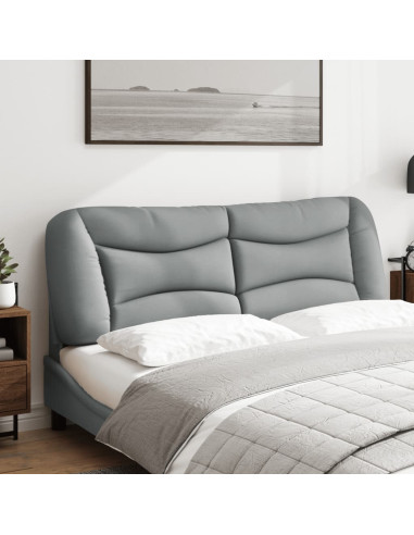 Cuscino Testiera Grigio Chiaro 152 cm in Tessuto
