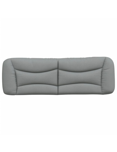Cuscino Testiera Grigio Chiaro 152 cm in Tessuto