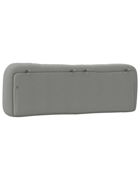 Cuscino Testiera Grigio Chiaro 152 cm in Tessuto