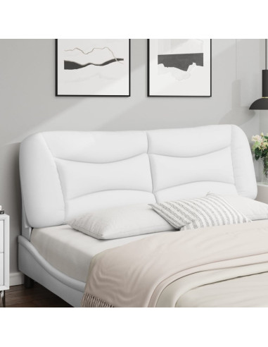 Cuscino Testiera Bianco 152 cm in Similpelle