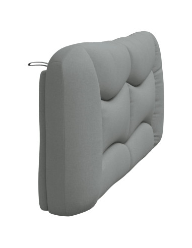 Cuscino Testiera Grigio Chiaro 193 cm in Tessuto