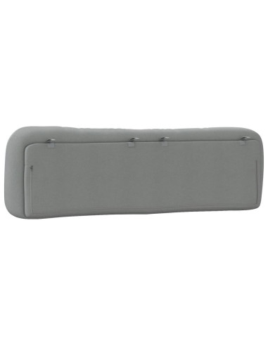Cuscino Testiera Grigio Chiaro 193 cm in Tessuto