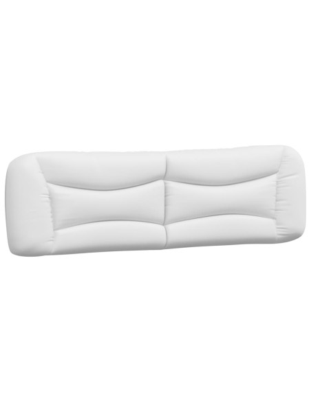 Cuscino Testiera Bianco 193 cm in Similpelle