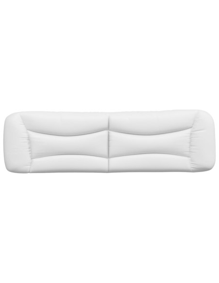 Cuscino Testiera Bianco 193 cm in Similpelle