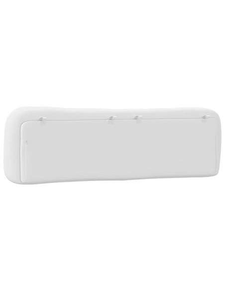 Cuscino Testiera Bianco 193 cm in Similpelle