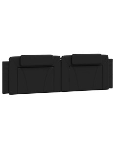 Cuscino Testiera Nero 183 cm in Similpelle