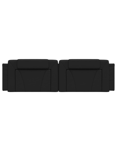 Cuscino Testiera Nero 183 cm in Similpelle