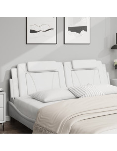 Cuscino Testiera Bianco 183 cm in Similpelle 2