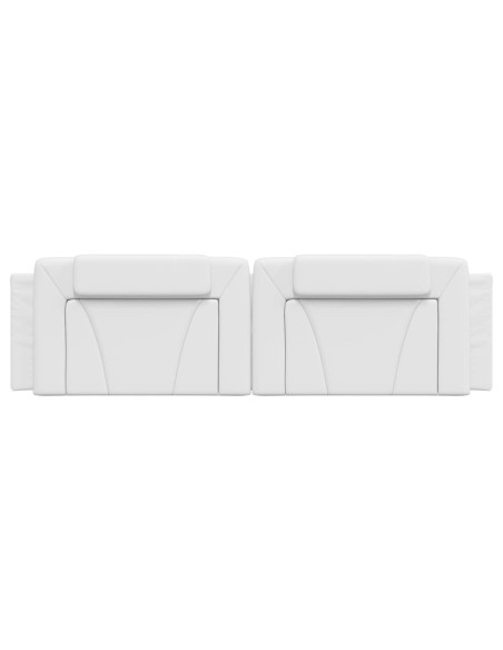 Cuscino Testiera Bianco 183 cm in Similpelle