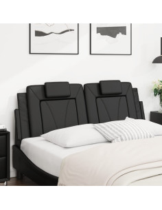 Cuscino Testiera Nero 152 cm in Similpelle 2