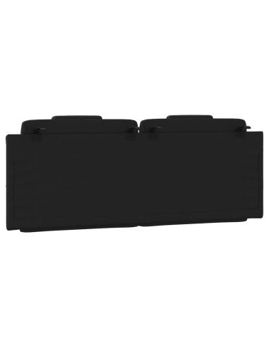 Cuscino Testiera Nero 152 cm in Similpelle