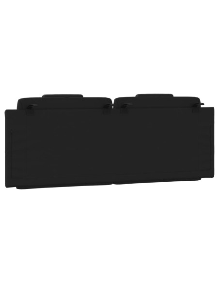 Cuscino Testiera Nero 152 cm in Similpelle