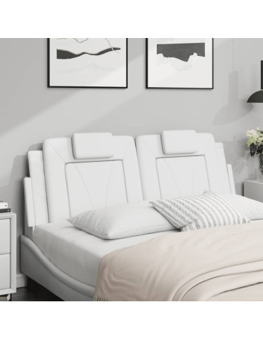 Cuscino Testiera Bianco 152 cm in Similpelle