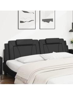 Cuscino Testiera Nero 193 cm in Similpelle 2