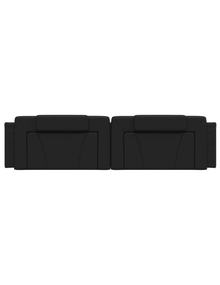 Cuscino Testiera Nero 193 cm in Similpelle