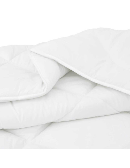 Set Coperta Invernale 2 pcs Bianco 155 x 220 cm Microfibra