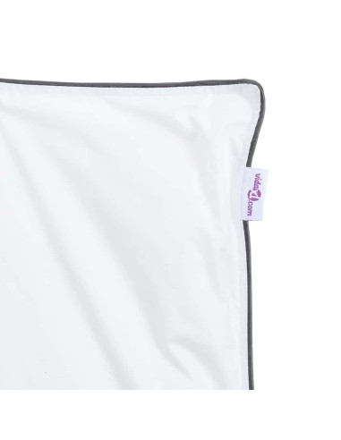 Duvet Invernale con cuscino 3 pcs Bianco Piuma d'anatra