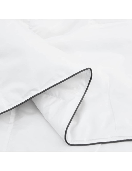Duvet Invernale con cuscino 3 pcs Bianco Piuma d'anatra