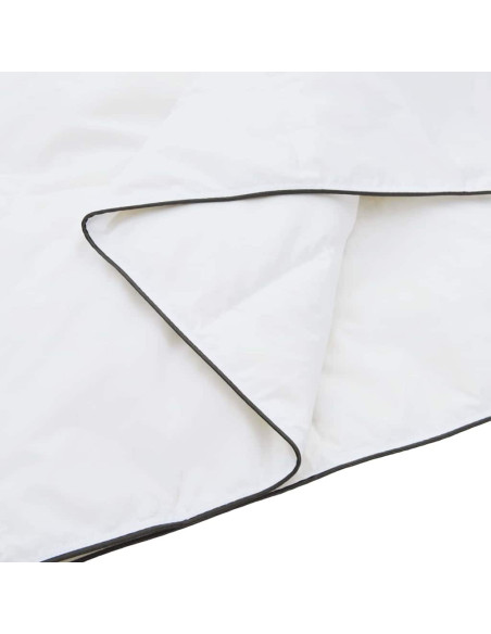 Duvet Invernale con cuscino 3 pcs Bianco Piuma d'anatra