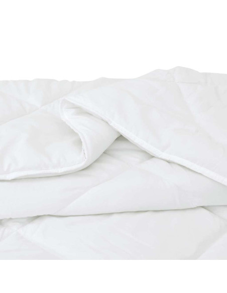 Piumone con cuscino 3 pcs Bianco Microfibra