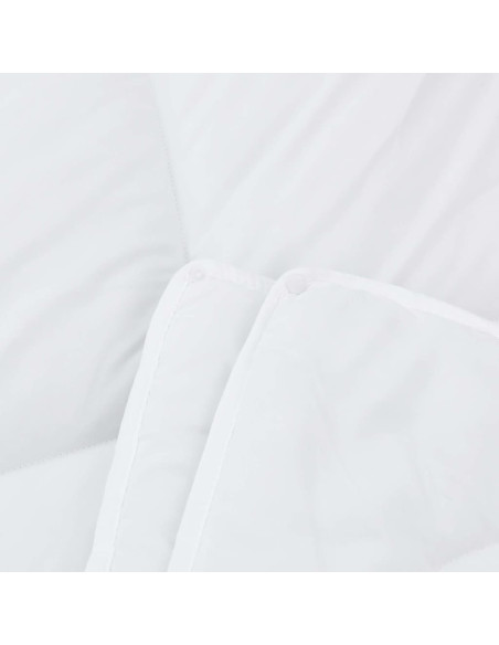 Set di piumini con cuscino 3 pcs Bianco 240 x 260 cm Microfibra