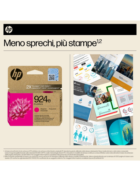 HP Cartuccia di inchiostro magenta originale 924e EvoMore