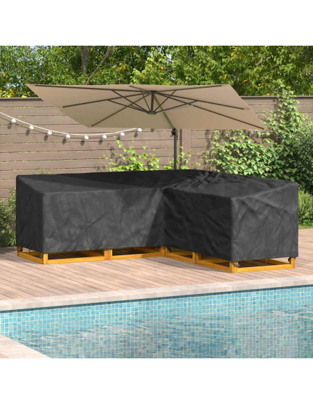 Copertura per mobili Nero 235 x 235 x 80 cm Tessuto Oxford 600D