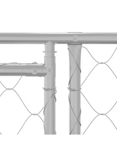 Gabbia per Cani con Tetto Argento 600 x 200 x 258 cm 2
