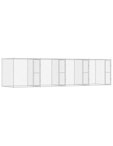 Gabbia per cani Argento 800 x 200 x 200 cm Acciaio zincato
