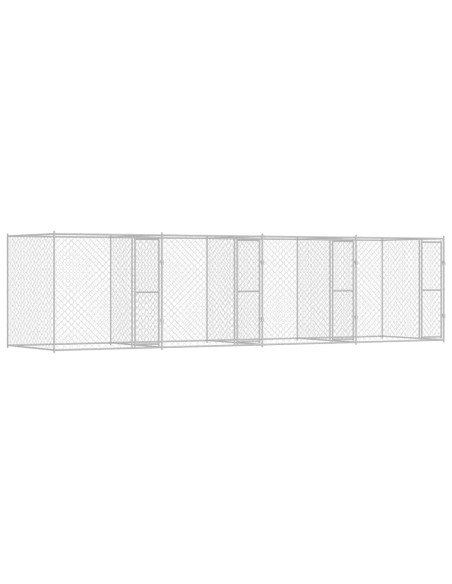 Gabbia per cani Argento 800 x 200 x 200 cm Acciaio zincato