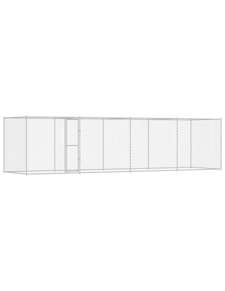 Gabbia per cani Argento 800 x 200 x 256 cm Acciaio zincato