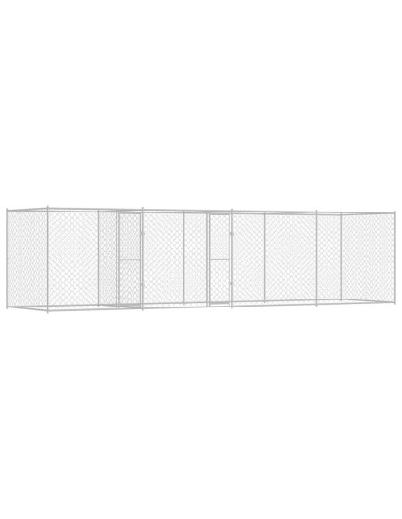 Gabbia per cani Argento 800 x 200 x 200 cm Acciaio zincato