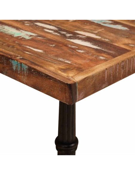 Tavolo bistrot Marrone legno massello di riciclo