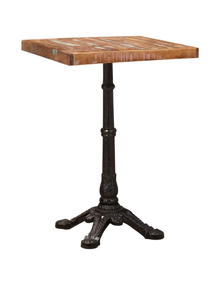 Tavolo bistrot Marrone legno massello di riciclo