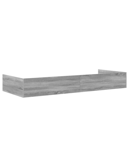Struttura letto con contenitore Grigio Sonoma 100 x 200 cm