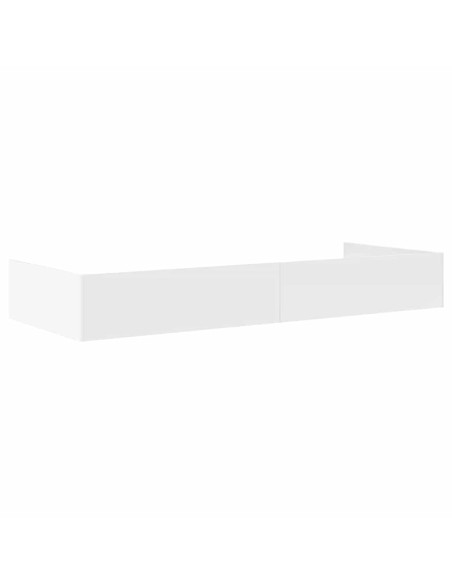Struttura letto con contenitore Bianco 90 x 200 cm Legno multistrato