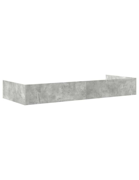 Struttura letto con contenitore Grigio cemento 90 x 200 cm