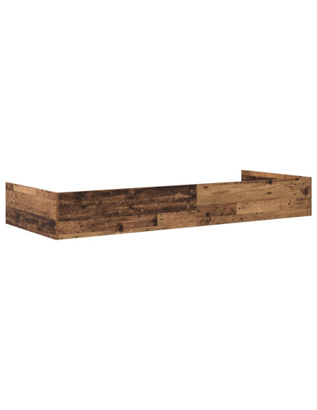 Struttura letto con contenitore Legno vecchio 80 x 200 cm
