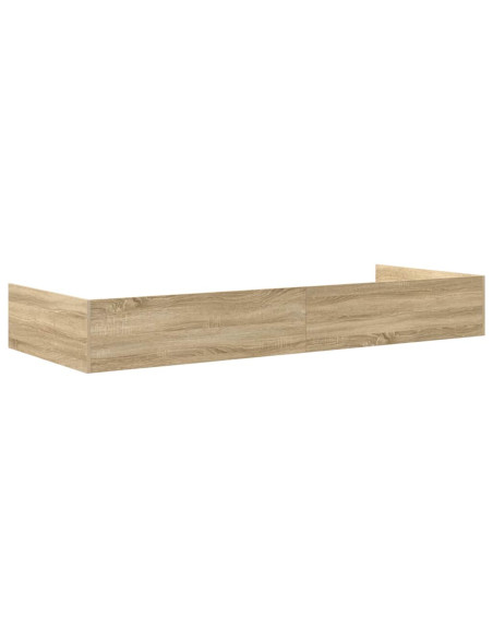 Struttura letto con contenitore Rovere Sonoma 80 x 200 cm